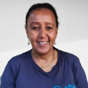 Portrait d’une collaboratrice de l’entreprise de nettoyage Clanet