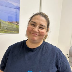 Portrait d’une collaboratrice de l’entreprise de nettoyage Clanet
